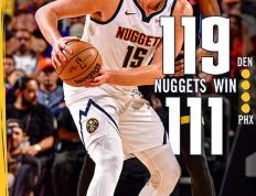 【168资讯】NBA常规赛：掘金119-111战胜太阳 约基奇21+16 杜兰特30+11